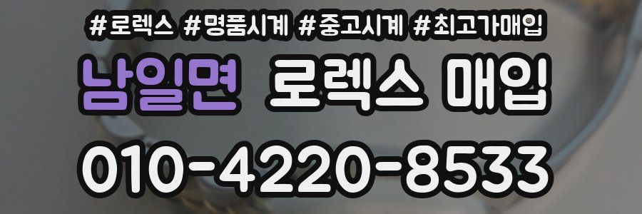 남일면 로렉스 매입