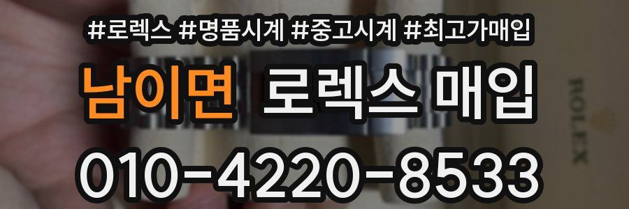 남이면 로렉스 매입