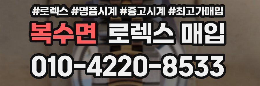 복수면 로렉스 매입