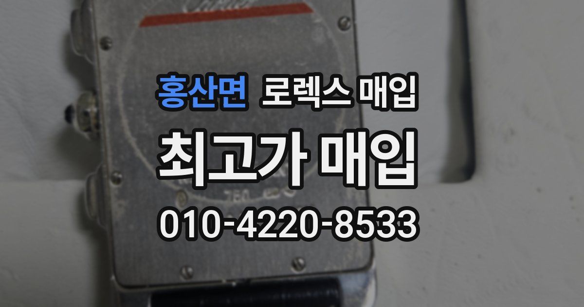 홍산면 로렉스 매입