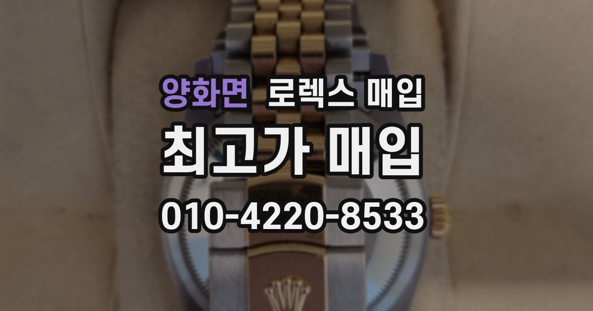 양화면 로렉스 매입