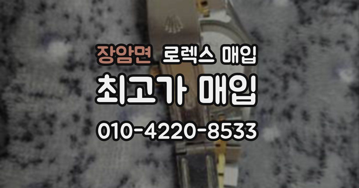 장암면 로렉스 매입
