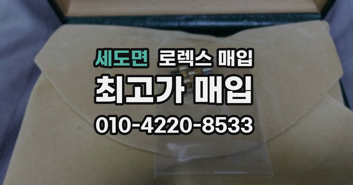 세도면 로렉스 매입