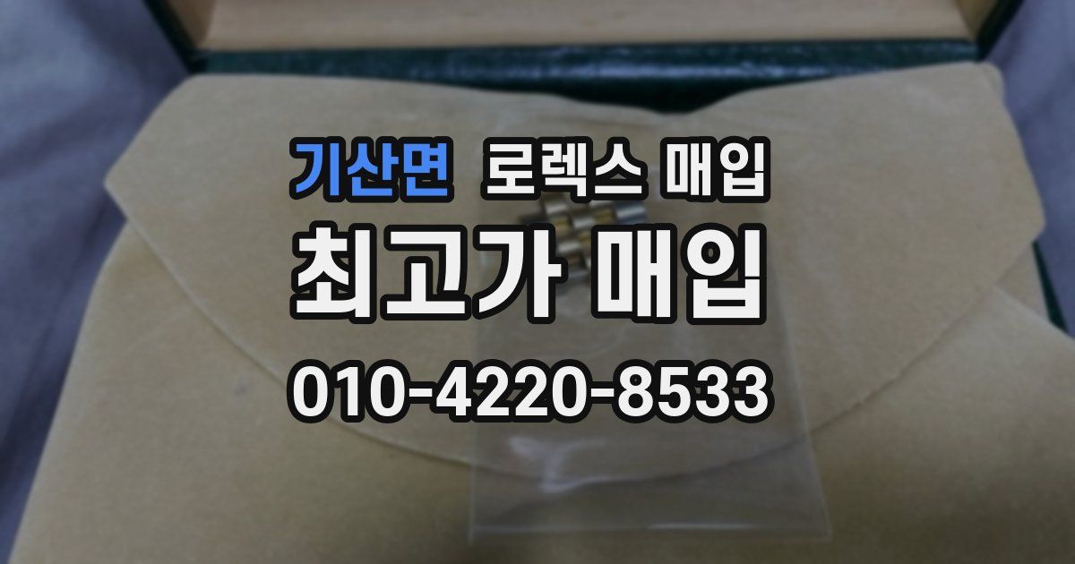 기산면 로렉스 매입