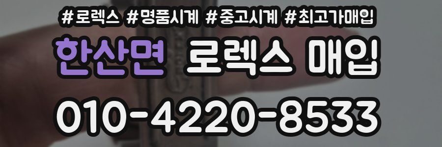 한산면 로렉스 매입