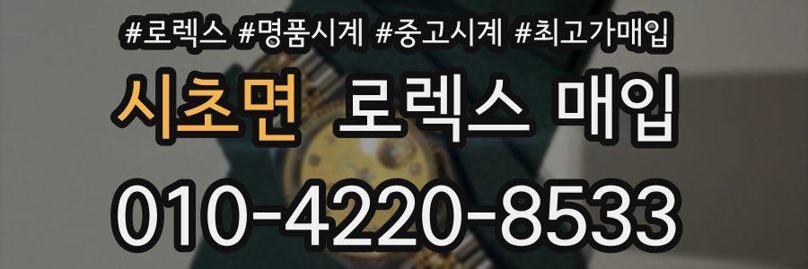 시초면 로렉스 매입
