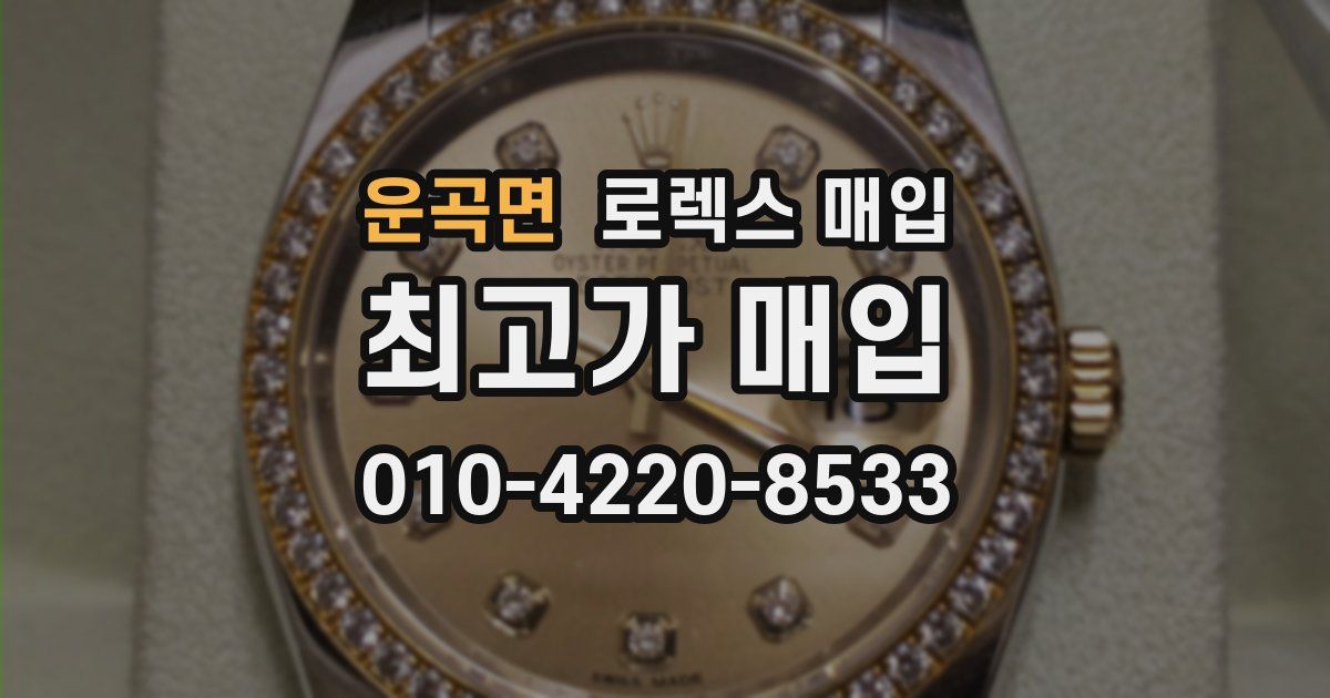 운곡면 로렉스 매입