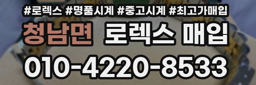 청남면 로렉스 매입