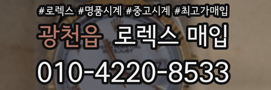 광천읍 로렉스 매입