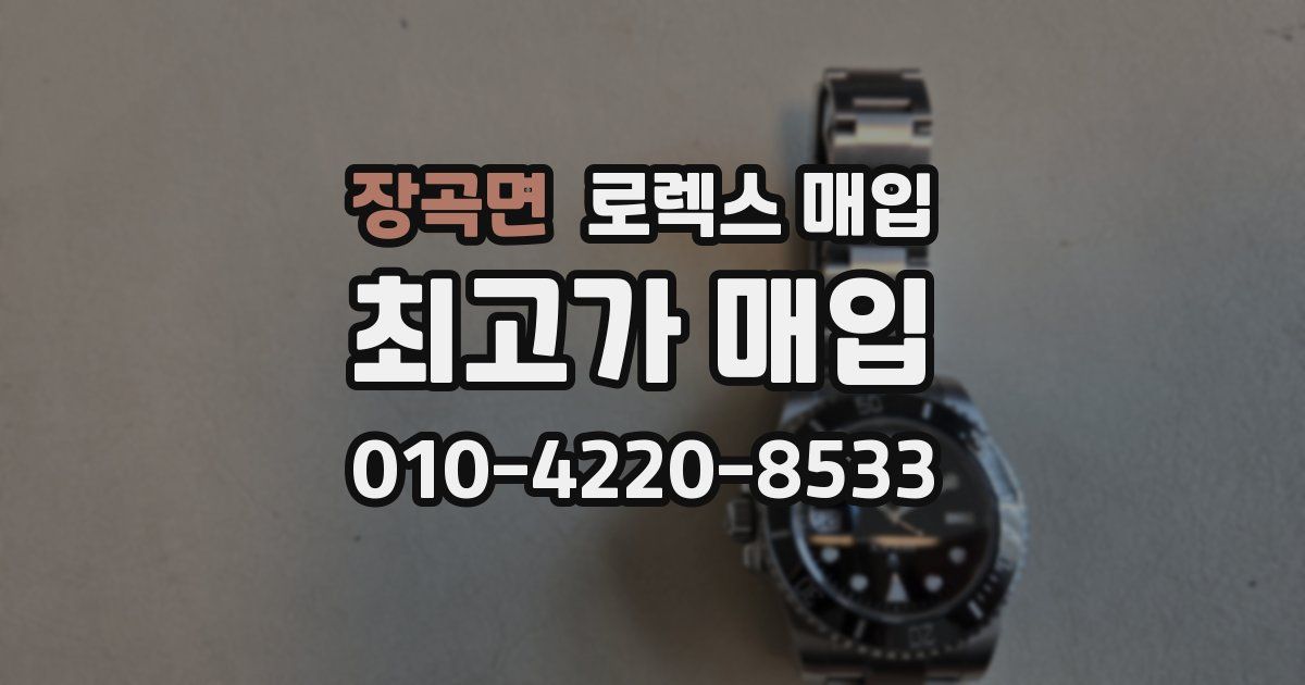 장곡면 로렉스 매입