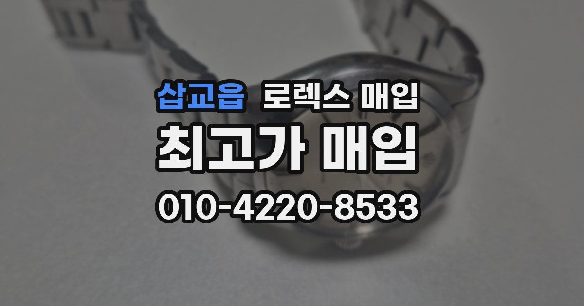 삽교읍 로렉스 매입