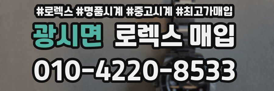 광시면 로렉스 매입