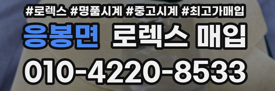 응봉면 로렉스 매입