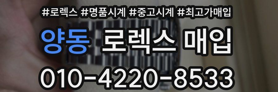 양동 로렉스 매입
