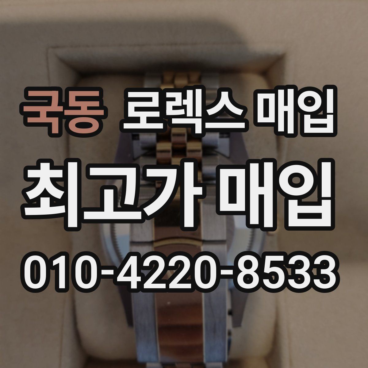 국동 로렉스 매입 보관 중인 시계 정리할 때 체크 포인트
