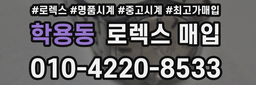학용동 로렉스 매입