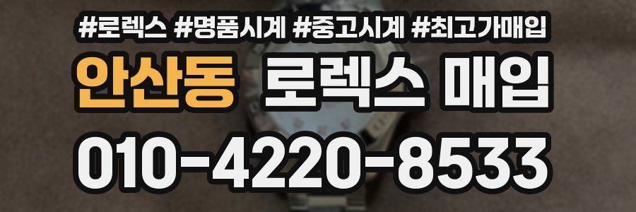 안산동 로렉스 매입