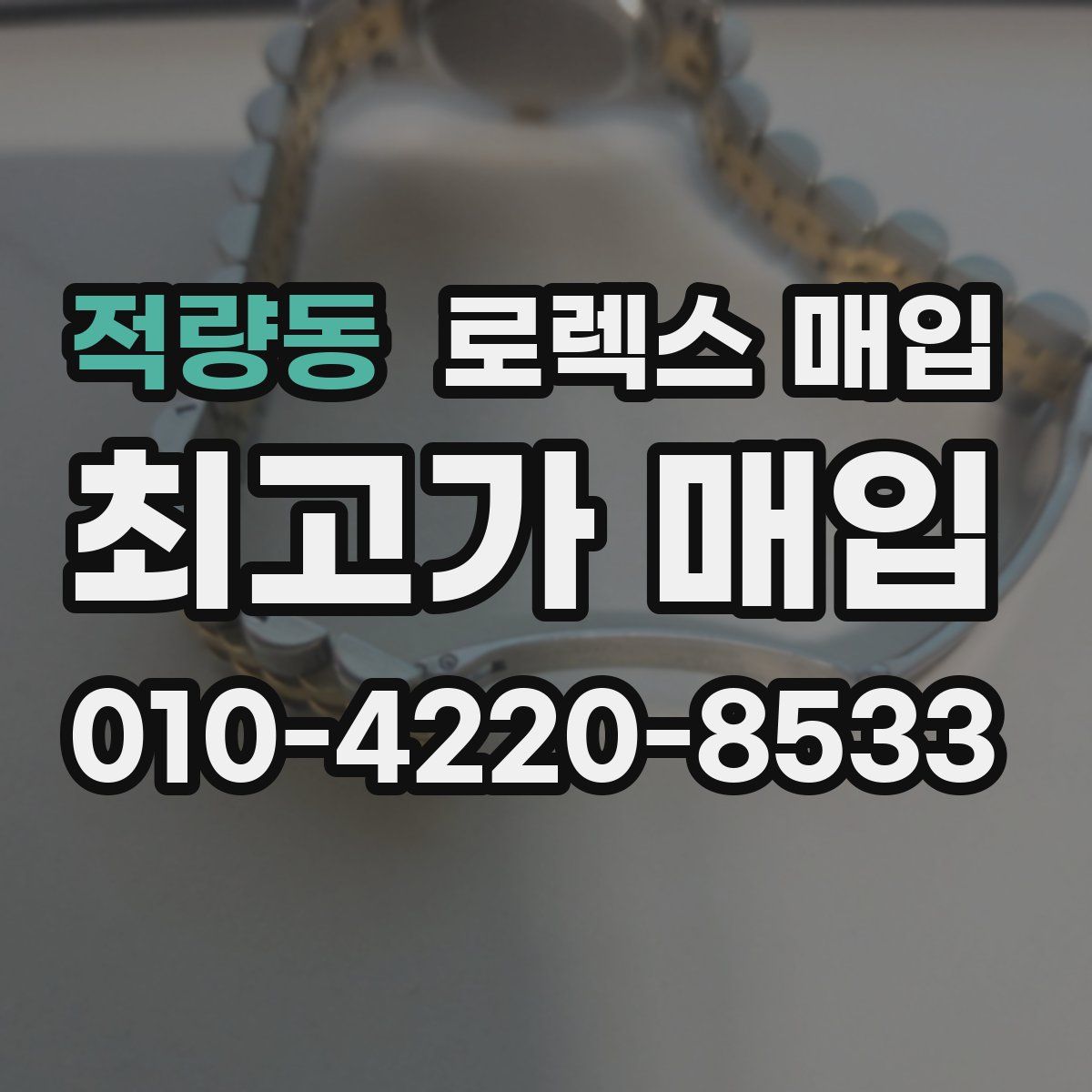 적량동 로렉스 매입