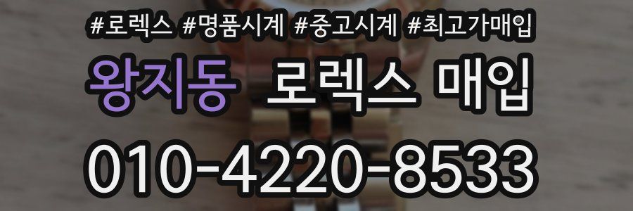 왕지동 로렉스 매입