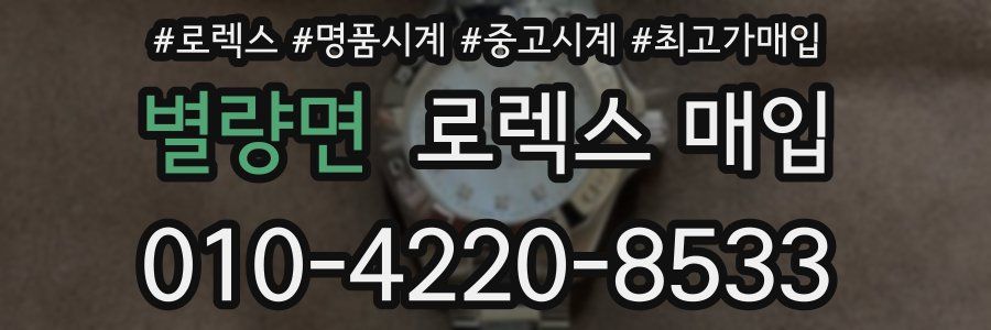 별량면 로렉스 매입