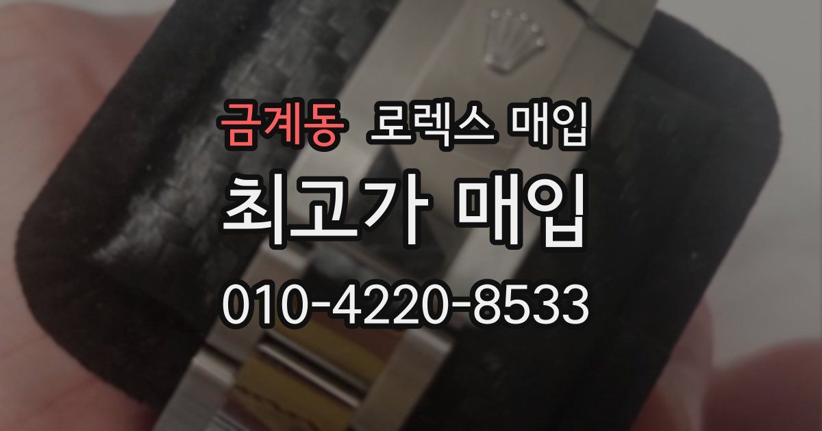 금계동 로렉스 매입