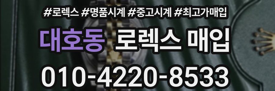 대호동 로렉스 매입