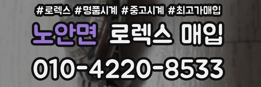 노안면 로렉스 매입