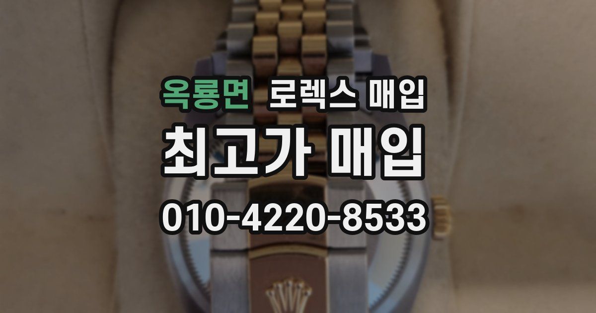 옥룡면 로렉스 매입