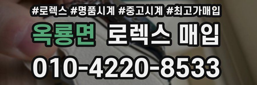 옥룡면 로렉스 매입