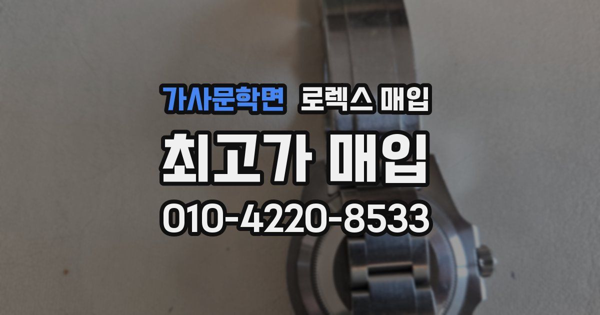 가사문학면 로렉스 매입