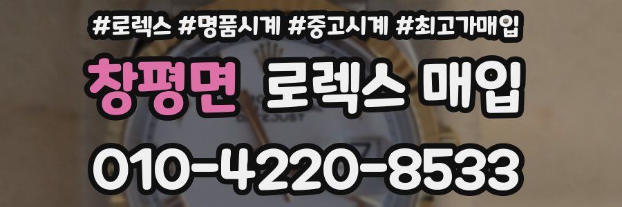 창평면 로렉스 매입