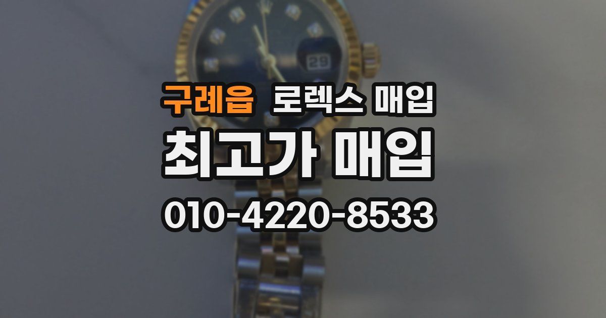 구례읍 로렉스 매입