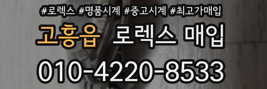 고흥읍 로렉스 매입