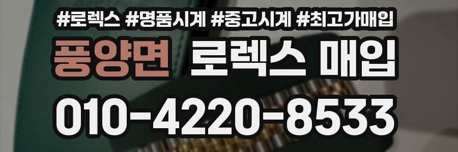 풍양면 로렉스 매입