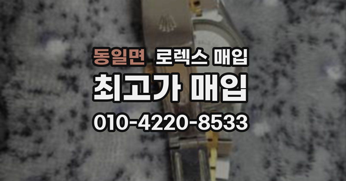 동일면 로렉스 매입