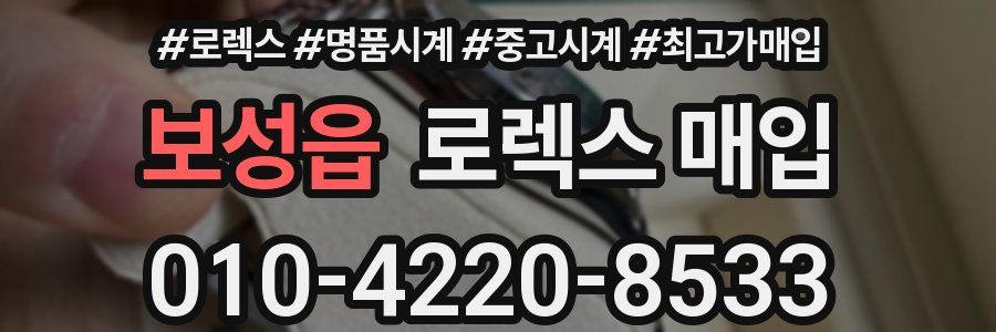 보성읍 로렉스 매입