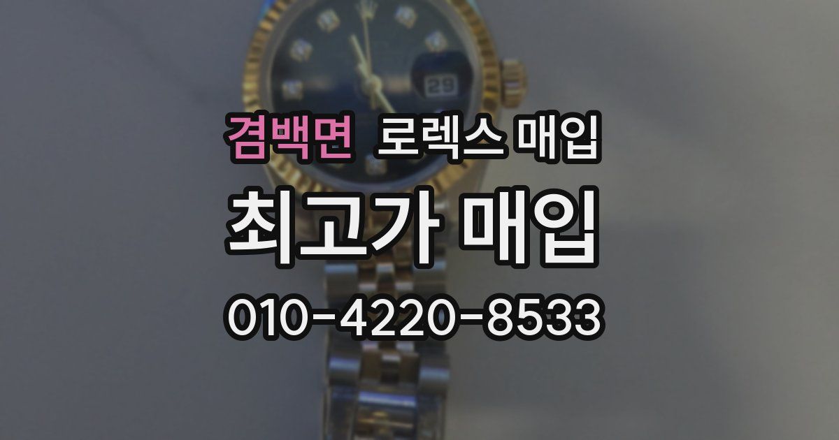 겸백면 로렉스 매입