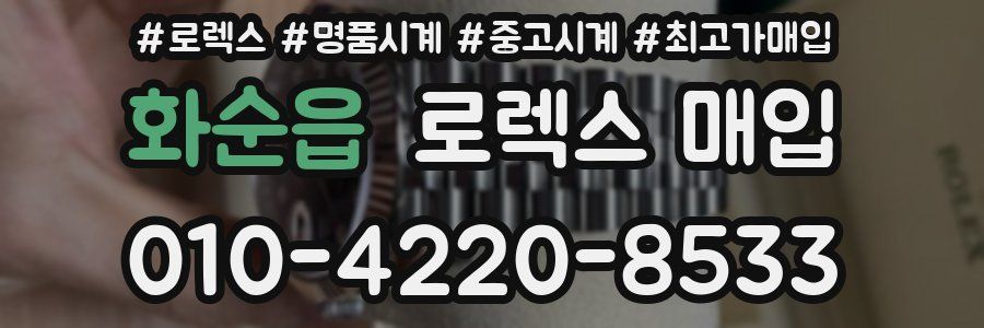 화순읍 로렉스 매입