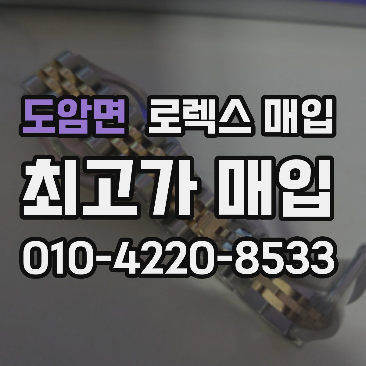 도암면 로렉스 매입