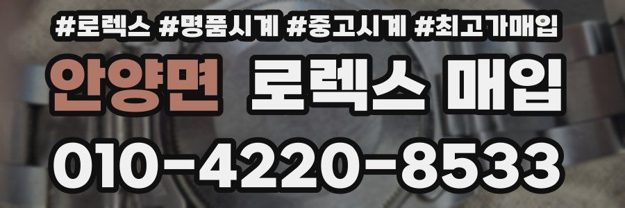 안양면 로렉스 매입