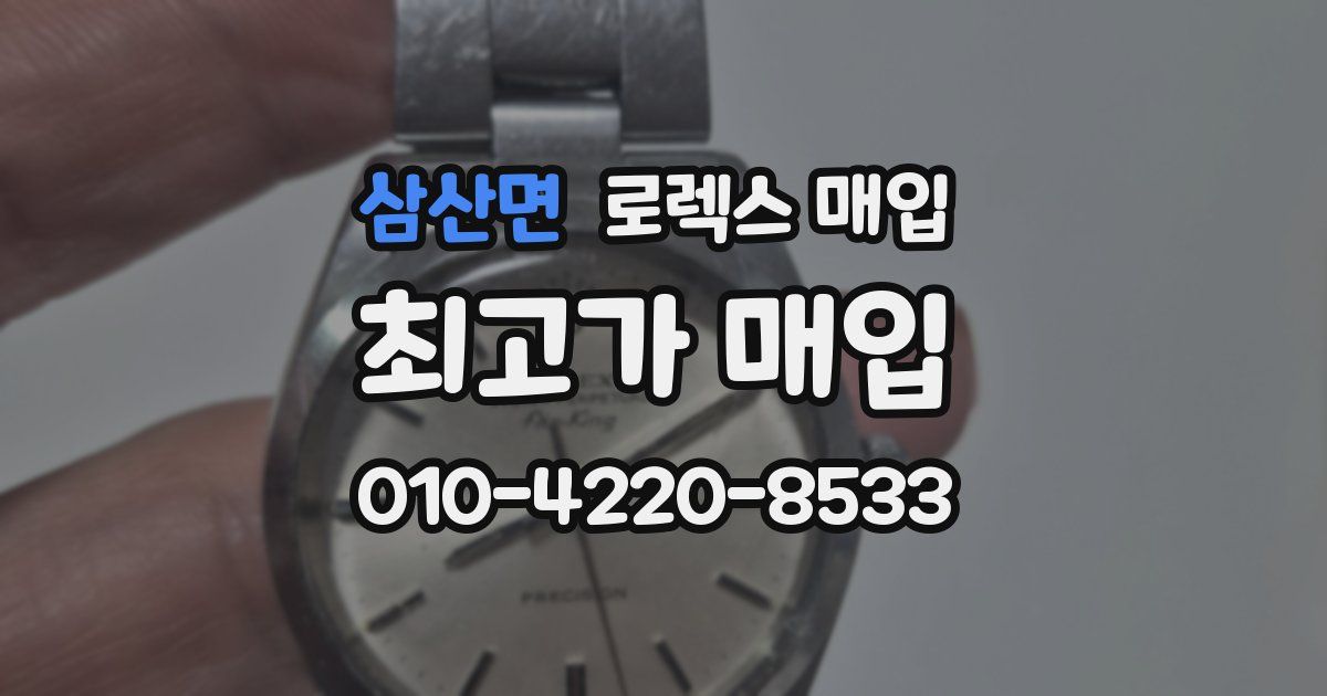 삼산면 로렉스 매입