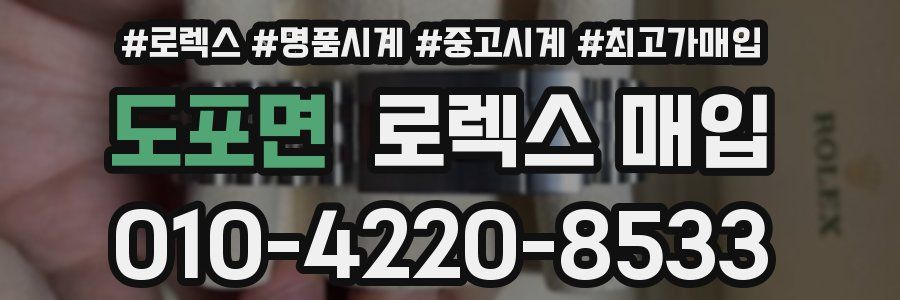 도포면 로렉스 매입