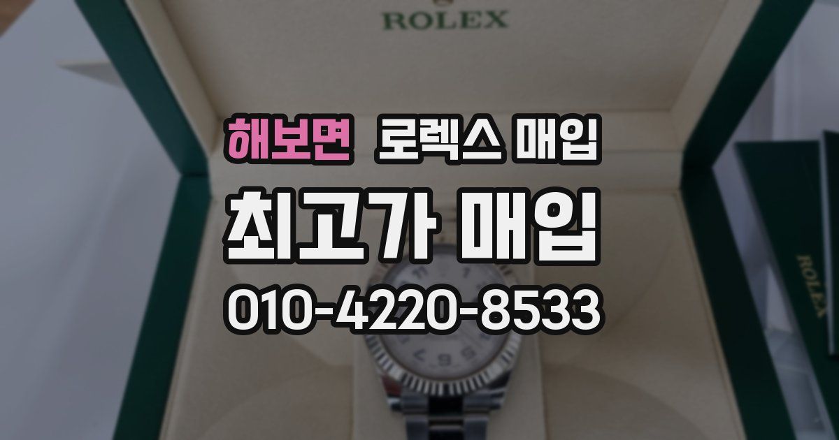 해보면 로렉스 매입