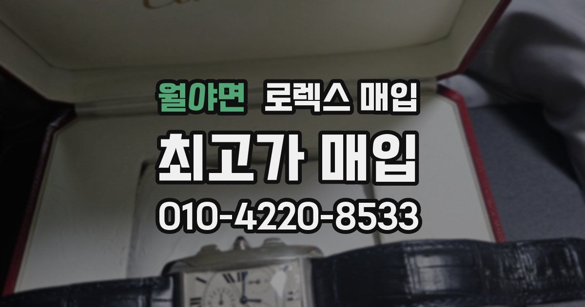 월야면 로렉스 매입