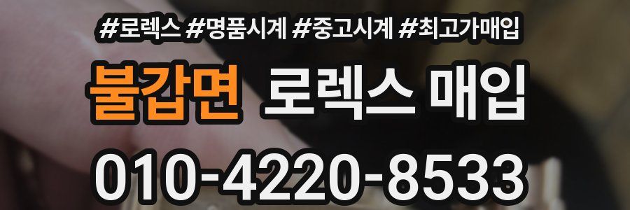 불갑면 로렉스 매입