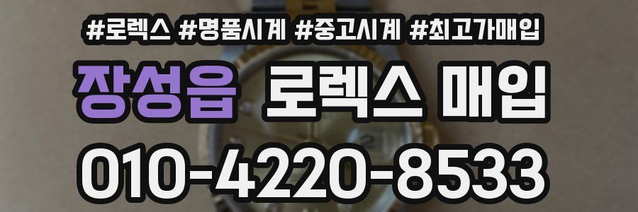 장성읍 로렉스 매입