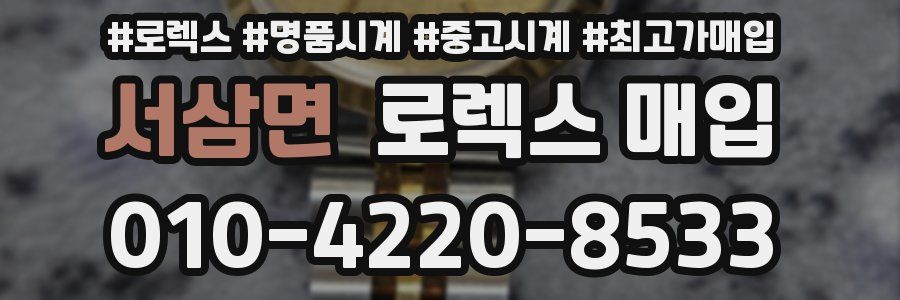 서삼면 로렉스 매입