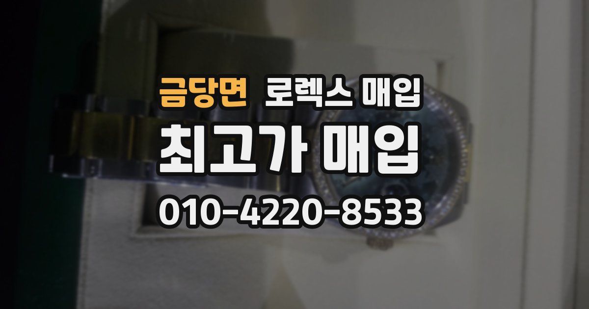 금당면 로렉스 매입