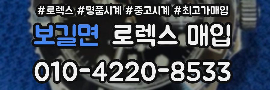 보길면 로렉스 매입