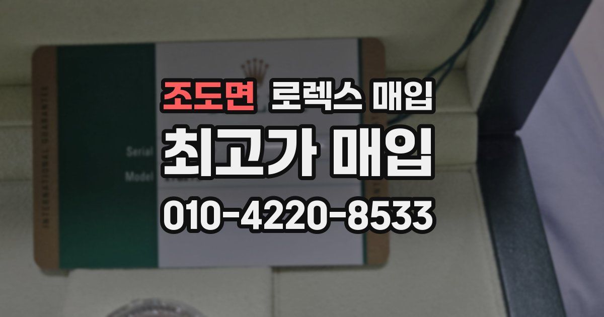 조도면 로렉스 매입